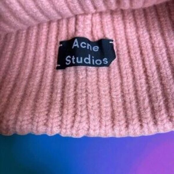 Acne Soft Pink Knit Hat - Picture 2 of 5